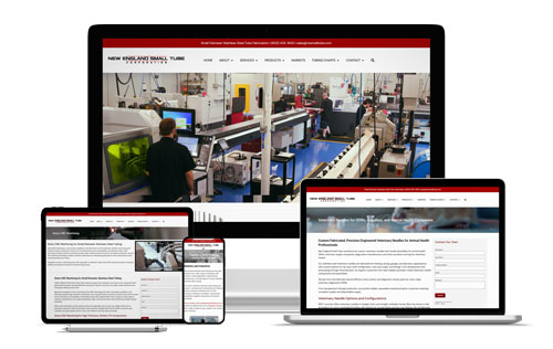 Client New England Small Tube  Web Design, PPC, Content Management