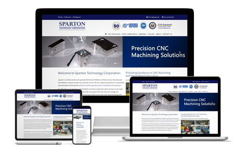 Client Sparton CNC Machining Web Design, PPC, Content Management